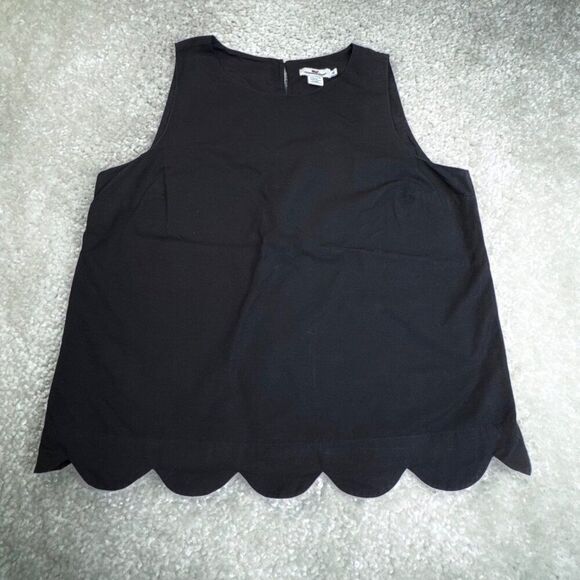 Vineyard Vines Scallop Hem Sleeveless Shell Top - Picture 2 of 10